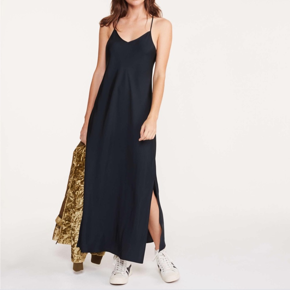 Lou and Grey Shimmer Twill Slip Dress